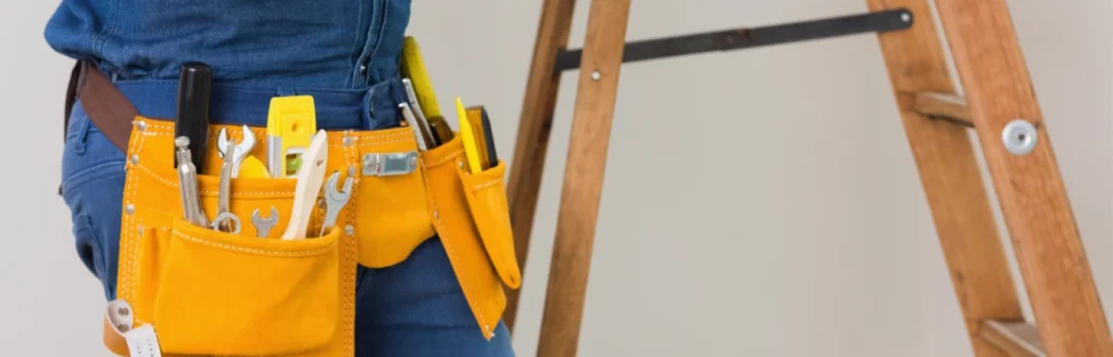 Ceinture à outils jaune